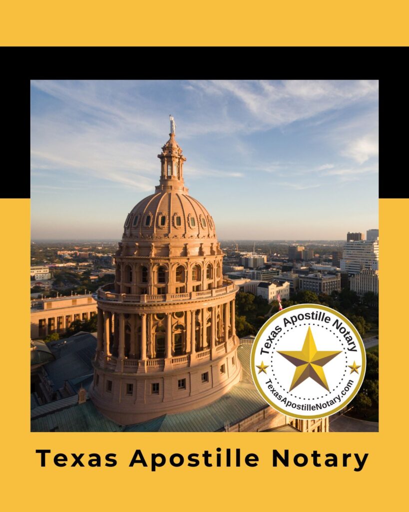 Texas Secretary of State Apostille Notary