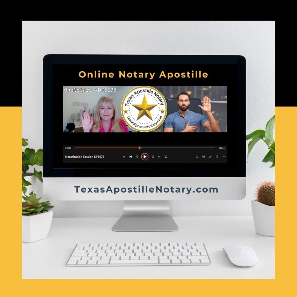 Texas Apostille Online Notary